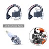 Haishine Ignition Coil Module Spark Plug Kit for Husqvarna 240