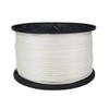 1/8 inch White Polyester Rope - 500 Foot Spool | Solid Braid - Industrial Grade - High UV and Abrasion Resistance - Low Stretch