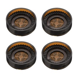 sourcing map 4pcs Rubber Furniture Caster Cups Round Chair Leg Floor Protectors Non-Slip Furniture Pads Grips Stoppers for Hardwood Floors, Brown (Fit 0.8-1.6 Inch Chair Leg)