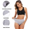 Molasus Molasus Women's Soft Cotton Underwear Briefs High Waisted Postpartum