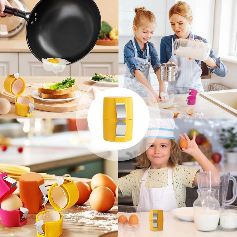 3Pcs Egg Cracker Tool, Handheld Egg Shell Opener, Portable Egg