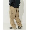 Oaovo Men's Cotton Cargo Pants Mulit Pockets Drawstring Waisted Loose