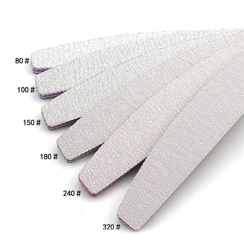 Professional Nail File Double Sided Grit 100/180 Buffer Emery Board