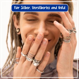 Poliboy various cleaning and care products for silver products, including metallic products (copper, brass, gold) - made in Germany