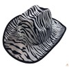 BR Zebra HAT Adult Cowboy Print Wild West Costume Party