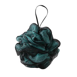 【beiqingyang]Cleaning Tools Bath Sponge, Back Cleaner, Soft Fluffy reticular Bath Foam, exfoliating Hanging reticular Bath Ball, Bathroom Accessories for Women and Men, (Black red)