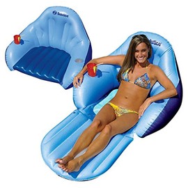 Solstice Convertible Solo Easy Chair Swimming Pool Float, 2-Pack