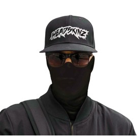 Headskinz Classic Black Neck Gaiter - Multifunctional, Face Bandana, Neck Scarf, Face mask, Headband, Fishing, Motorbike, Running, Camping, Outdoors