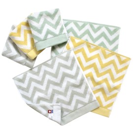 Imabari Towel Certified Hiorie Slow Throw, Set of 6, Assorted, 3 Colors, 01, Made in Japan, Imabari Brand, Water Absorbent, Northern Europe, 100% Cotton