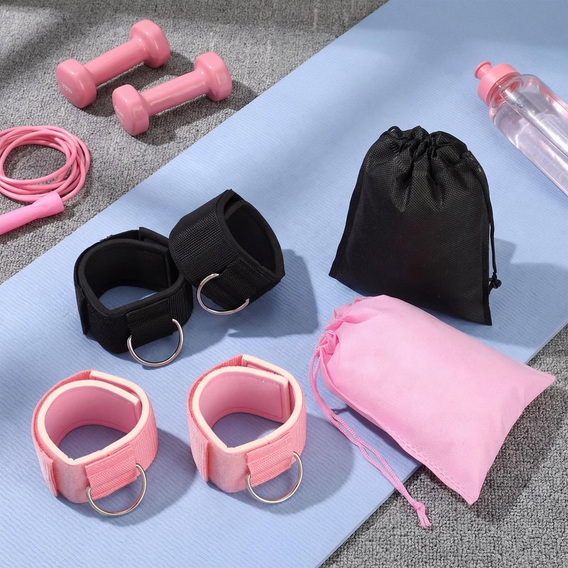 Sadnyy 4 Pack Ankle Straps for Cable Machine Ankle Resistance