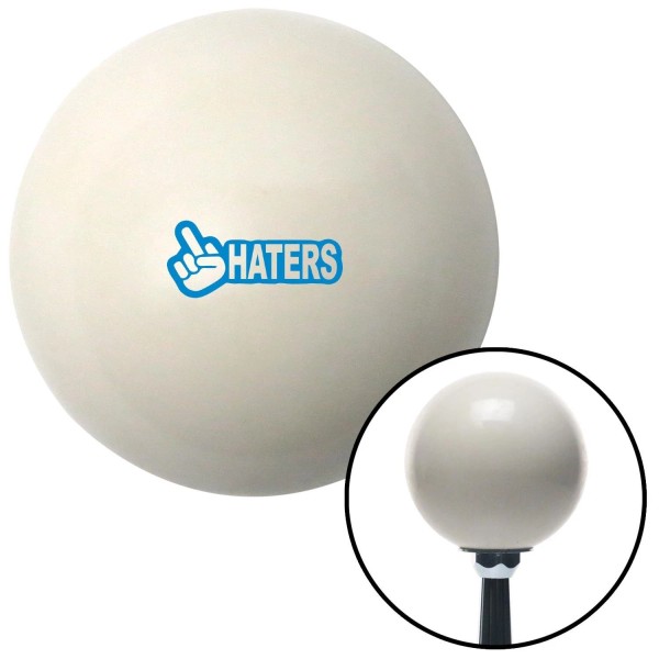 American Shifter Company Blue Haters Ivory Shift Knob w/ M16x1.5
