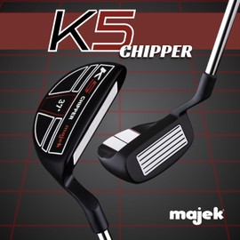 Majek K5 Chipper 37 Degree Black and Red Right Handed Ultra Tall Men's Golf Club