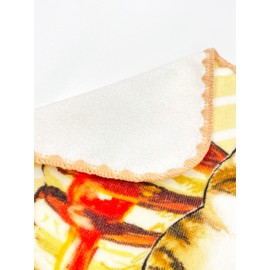 Marushin 0835003200 Mini Towel, Mofu Sand, Hot Towel, Approx. 9.8 x 9.8 inches (25 x 25 cm)