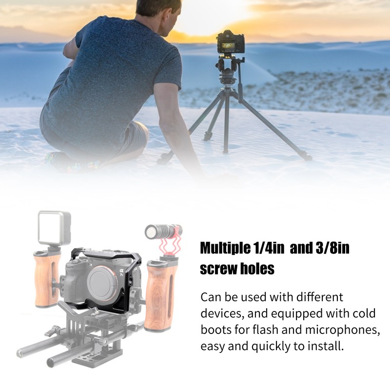 Camera Full Body Cage Light Weight Metal Camera Accessory for