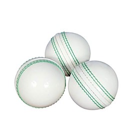 KSZ TRADERS 3 x Soft Rubber Cricket Balls - White