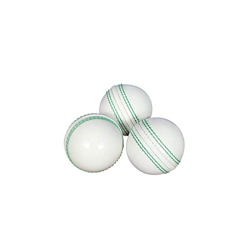 KSZ TRADERS 3 x Soft Rubber Cricket Balls - White