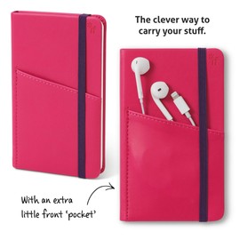 IF Bookaroo A6 'Pocket' Notebook - Hot Pink
