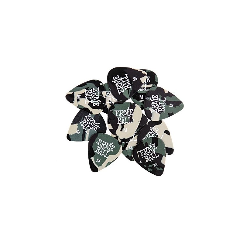Ernie Ball - Púas para guitarra, celulosa, grosor medio, bolsa