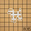 Jack Russell Terrier Silhouette Cookie Cutter, 1 Piece. Bakerlogy
