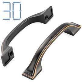 KOOFIZO 30 Pack 3 Inch Oil Rubbed Bronze Kitchen Cabinet Pulls Rubbed Bronze Cabinet Handles Bronze Cabinet Hardware for Kitchen Cabinets 1958 Drawer Dresser Cupboard Bedroom
