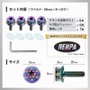RENPA Titanium Alloy License Plate Specific Bolt Wild Design Vehicle