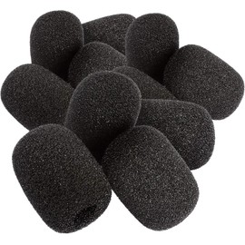 10 Pcs Parrott B350 Foam Replacement for BlueParrott B450 B550 C400 S450 B250 B350 Headset Windscreen Mic Cover Windscreens and Pop Filters,Accessories(Black)