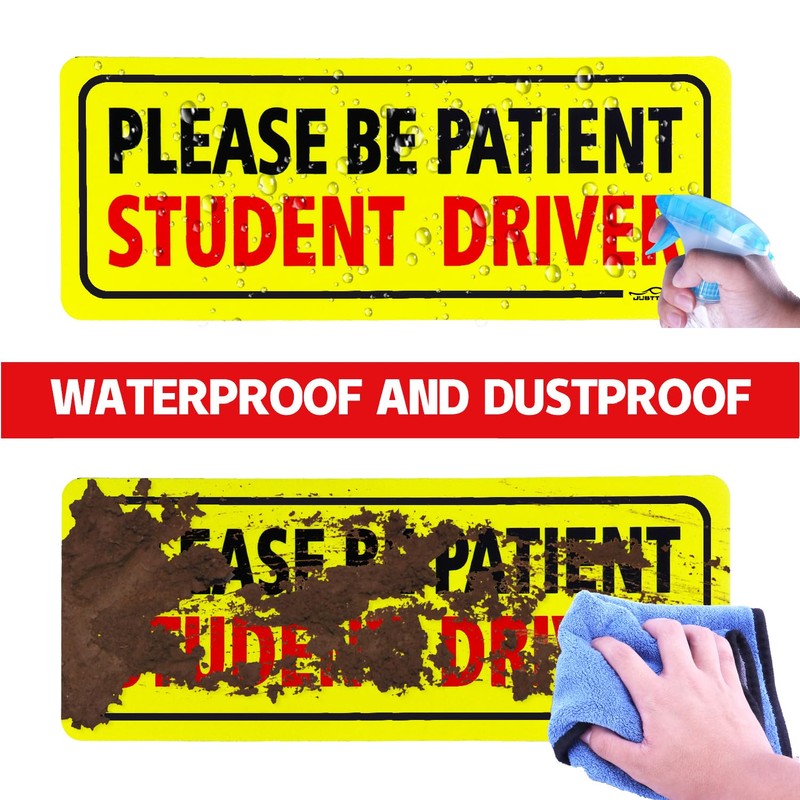 JUSTTOP 3pcs Student Driver Magnet for Car, Please Be Patient
