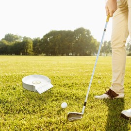 Golf Hole Cup,All-Direction Golf Practice Putting Cup - Putting Green Trainer for Garden Backyard Garage, Outdoor Backyard, Enhances Putting, Chipping, Full Swing