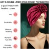 2PCS Silk Bonnet,Satin Hairbonnet,Adjustable Hairbonnet for Sleeping,Soft Satin Bonnet for