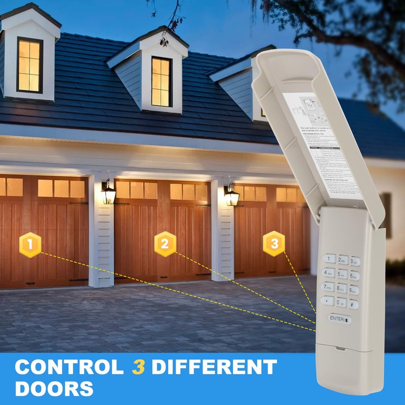 940EV-P2 for Chamberlain Garage Door Opener Keypad, 877max 877lm 977lm