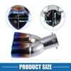 A ABSOPRO Car Double Exhaust Tip Pipe Heart Shape 2.5