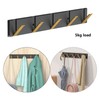 Modern Flip Floating Rack 5 Retractable Hooks 5kg Load Modern