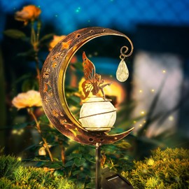 Comius Sharp Outdoor Garden Decoration, Solar Garden Lights for Outdoor Use, Waterproof Decorative Metal Garden Floor Light for Patio, Yard, Home, Wedding, Party