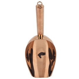 Pala de hielo, acero inoxidable Multifuncional Harina Comida Té Granos de café Frutos secos Cuchara de metal Comedor Herramientas especiales para el hogar Cocina Bar(Oro rosa)