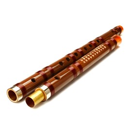 Separable Bamboo Flute Traditional Handmade Chinese Musical Instrument in Key E F G (Key F)