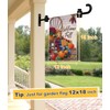 Koutemie Wall Garden Flag Stand Holder Pole with Stoppers for
