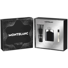 Montblanc MONT BLANC LEGEND 3 PCS SET FOR MEN EDT 3.3 Oz, PEN 0.25 Oz , SHOWER GEL New