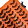 SISIYDY False Eye Lashes Strips Wispy Faux Mink 3D Cat