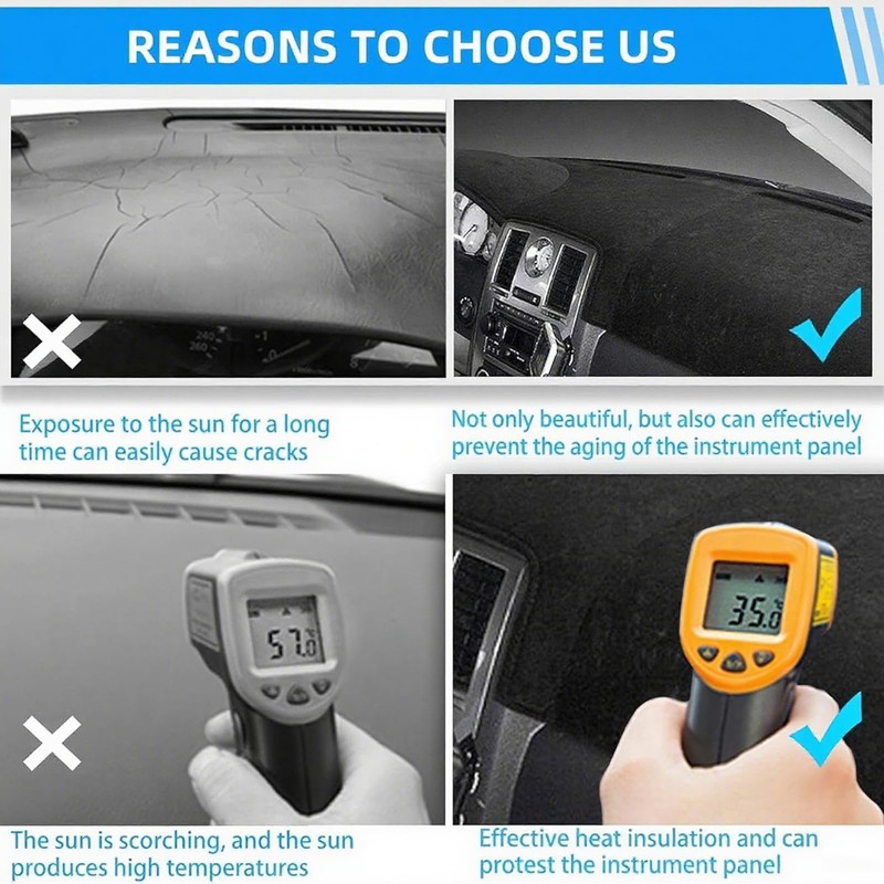 YOKKIP Dash Cover Replacement for Toyota Camry Accessories 2007 2008