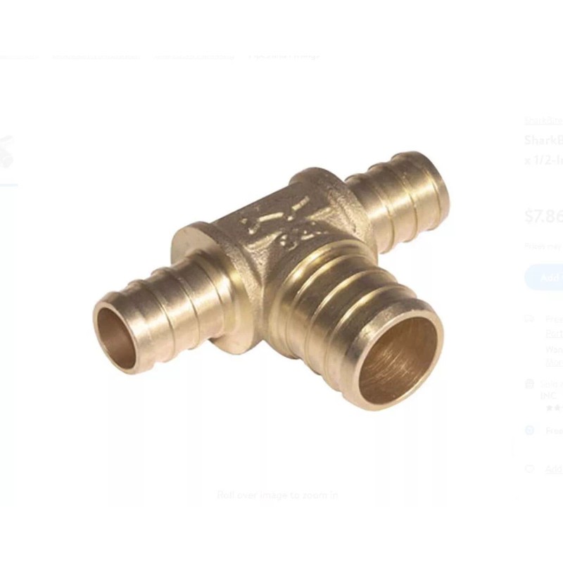 SharkBite New SharkBite UC408LFA Lead-Free Brass Reducing Tee 1/2" x