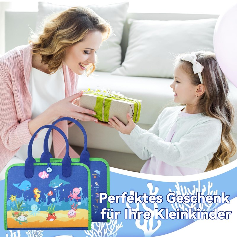 khlerox Busy Board Montessori Toy for Toddlers, Educational Learning Activity