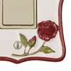 Vining Rose Single Dimmer Rocker Red