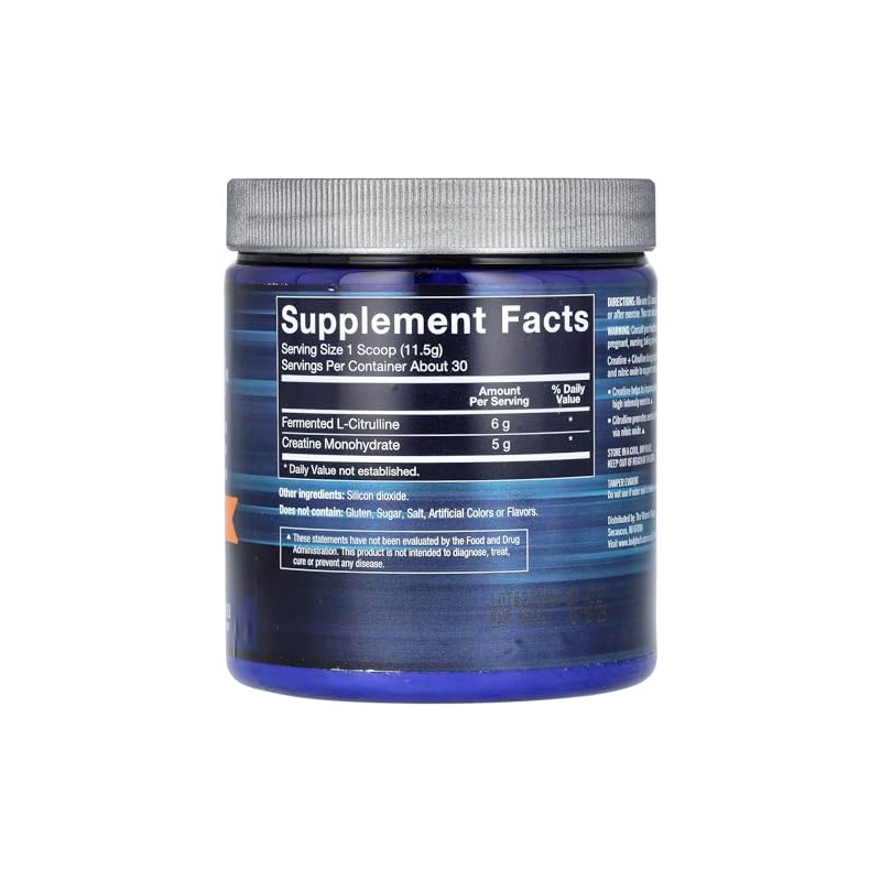 Creatine + Citrulline Powder a" Unflavored (12.1 oz./30 Servings)