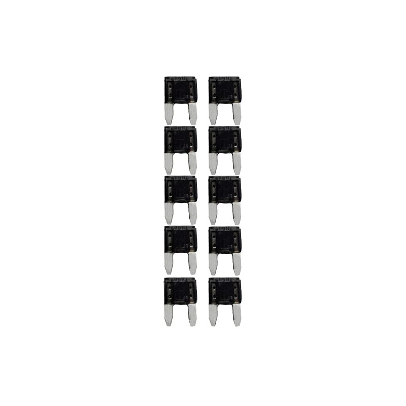 baytronic 10x Car Blade Fuses Mini Black 1A