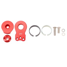 Servo Saver 25T Aluminum Alloy Replacement Lightweight Universal Servo Arm for 1/10 RC Car Red