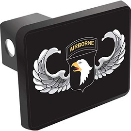 MilitaryBest 101st Airborne Division Black Classic 2" Trailer Hitch Cover