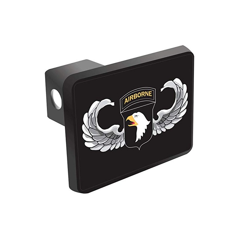 MilitaryBest 101st Airborne Division Black Classic 2" Trailer Hitch Cover