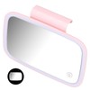 Car Sun Visor Makeup Mirror Surround LED Lights Touch Screen