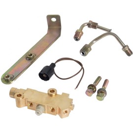 Tiny Force Universal Disc Drum Brake Proportioning Valve 9/16 1/2 with Lines & Bracket Mount Compatible with GM Chevy Buick Pontiac Firebird Pv2 Special For 172-2187, 172-2174