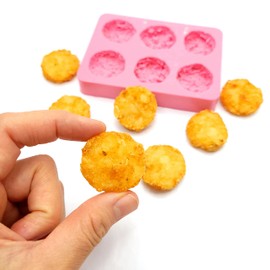 Mini Harsh brown 6 cavities silicone mold Soap Candle Mold for Wax Mold for Resin NC036